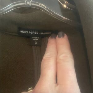 James Perse Olive Outerwear